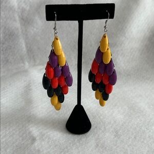 Colorful Teardrop Earrings